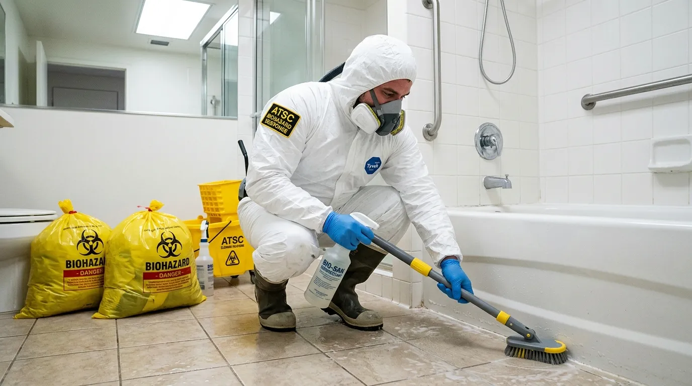 Decontamination equipment deployed for Blood Cleanup in Temple